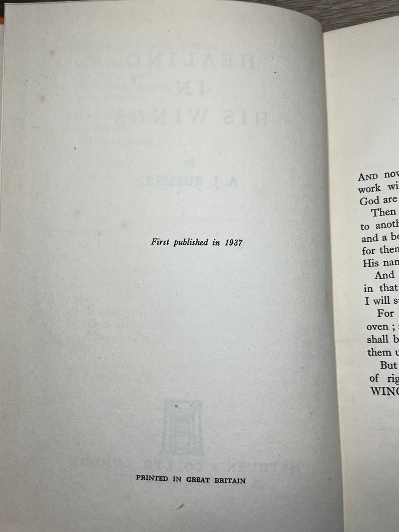 Healing In His Wings by A.J. Russell from 1937 David Shaw
