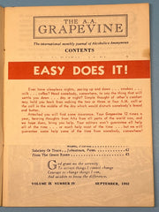 AA Grapevine from September 1952 - Tradition Five Mark McConnell