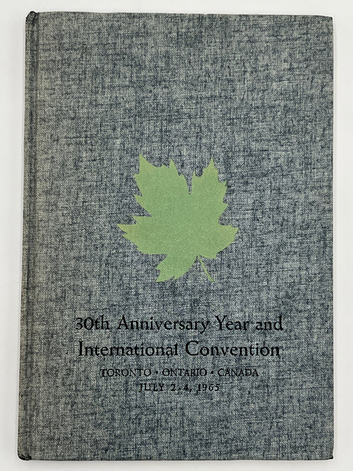 Signed by Bill W - Anniversary Book - A.A. 30 - Toronto, Ontario, Canada - 1965 Recovery Collectibles
