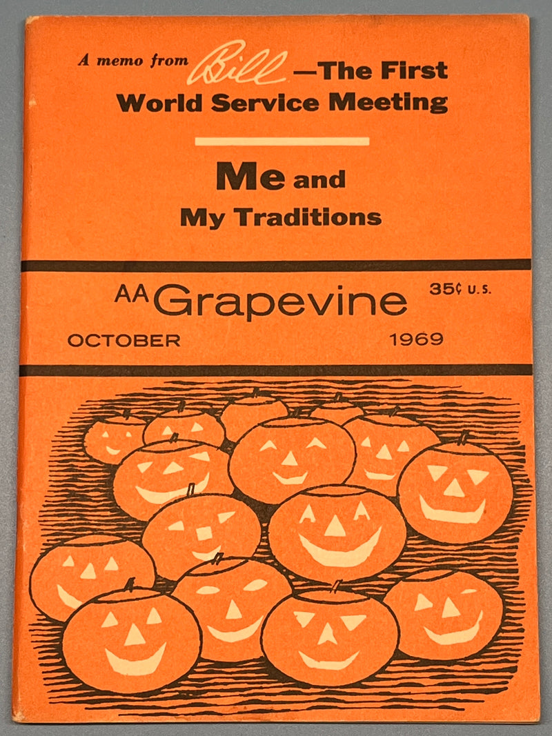 AA Grapevine from October 1969 - First World Service Meeting by Bill Recovery Collectibles