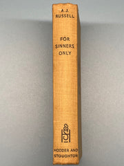 For Sinners Only by A.J. Russell - 21st Edition 1937 - ODJ Recovery Collectibles