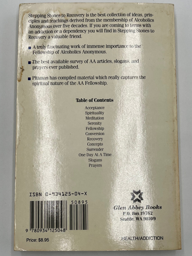 Stepping Stones to Recovery by Bill Pittman - 1988 Recovery Collectibles