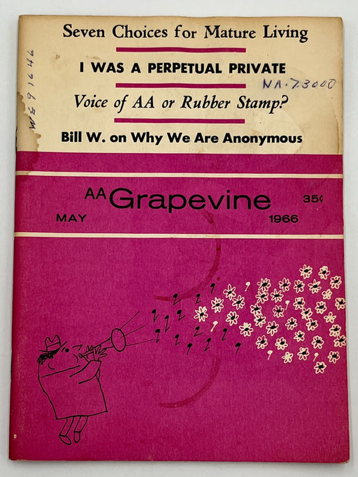 AA Grapevine from May 1966 - Bill W on Why We Are Anonymous Mark McConnell