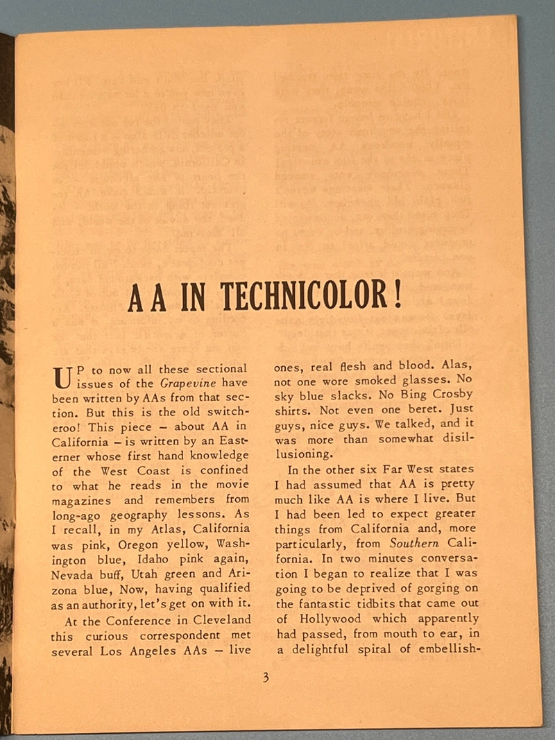 AA Grapevine - October 1950 - Far West Issue Mark McConnell