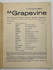 AA Grapevine from October 1961 - International Issue Mark McConnell