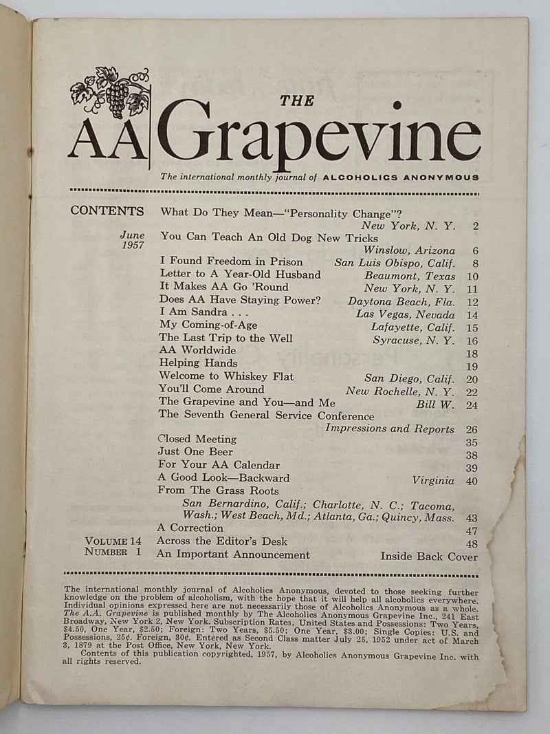 AA Grapevine - June 1957 Alabama