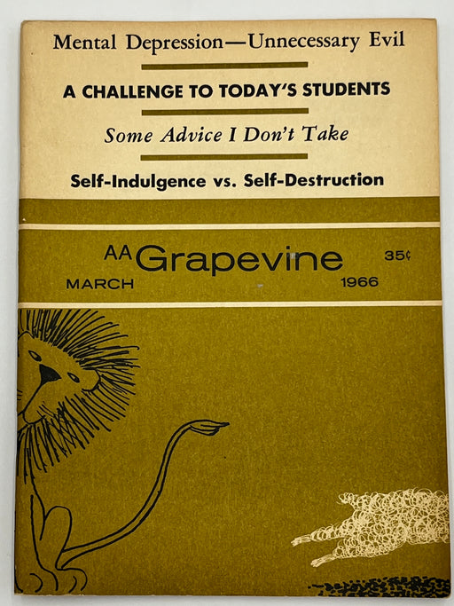 AA Grapevine from March 1966 - Mental Depression Mark McConnell
