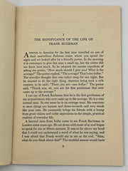 The Significance of the Life of Frank Buchman by Alan Thornhill David Shaw