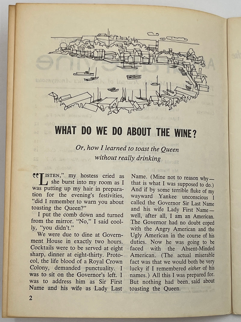 AA Grapevine from August 1964 - Take Step Eleven by Bill Mark McConnell
