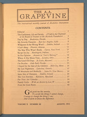 AA Grapevine - August 1953 - Family Circle by Lois W Mark McConnell