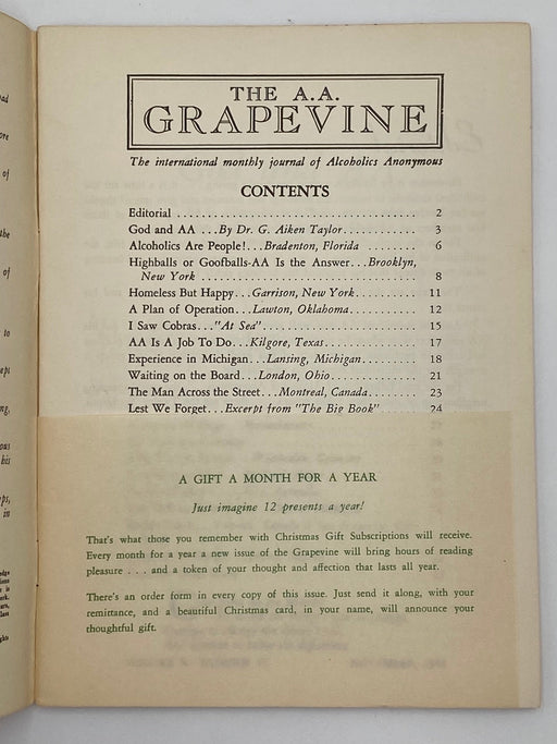 AA Grapevine November 1953 - God and AA Alabama