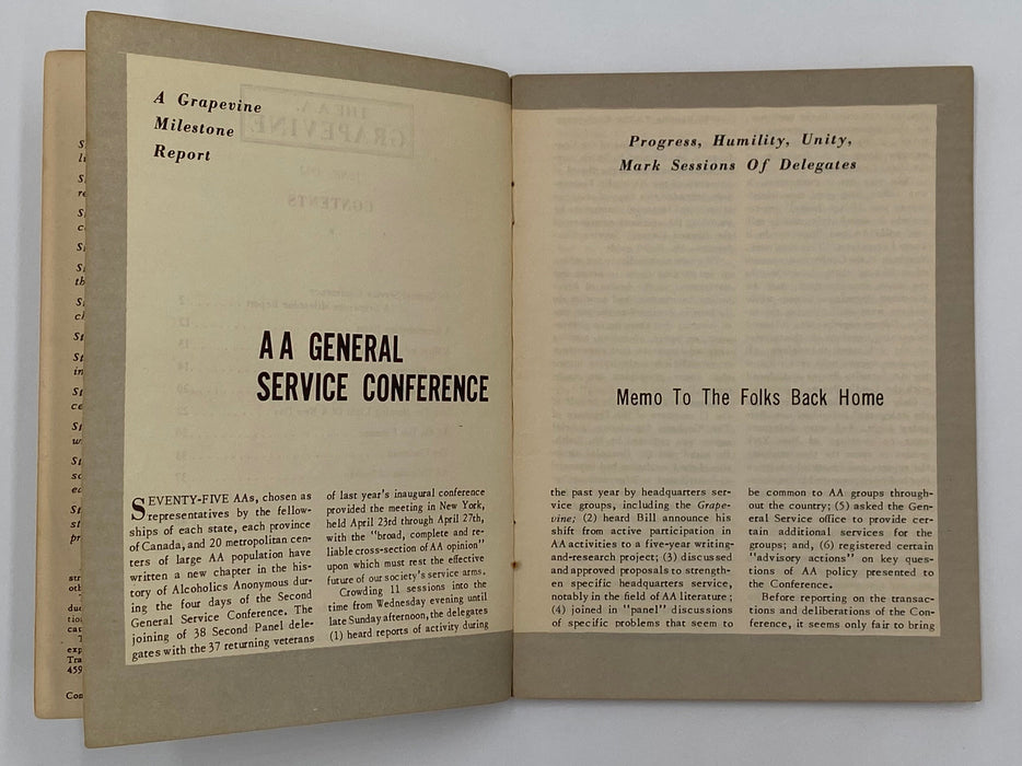 AA Grapevine June 1952 - General Service Conference Alabama