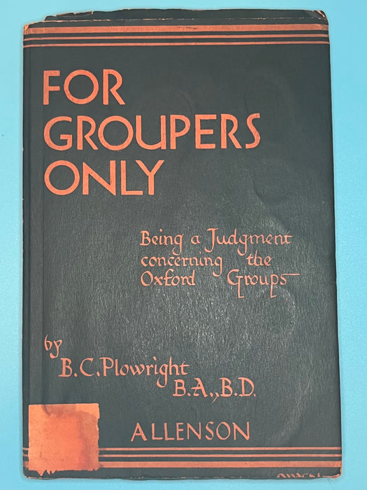 For Groupers Only by B.C. Plowright - 1932 Recovery Collectibles