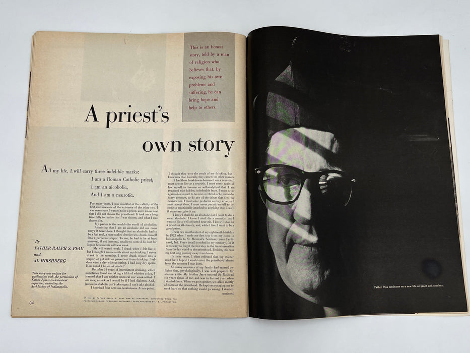 Look Magazine - March 1958 - Father Ralph Pfau Recovery Collectibles