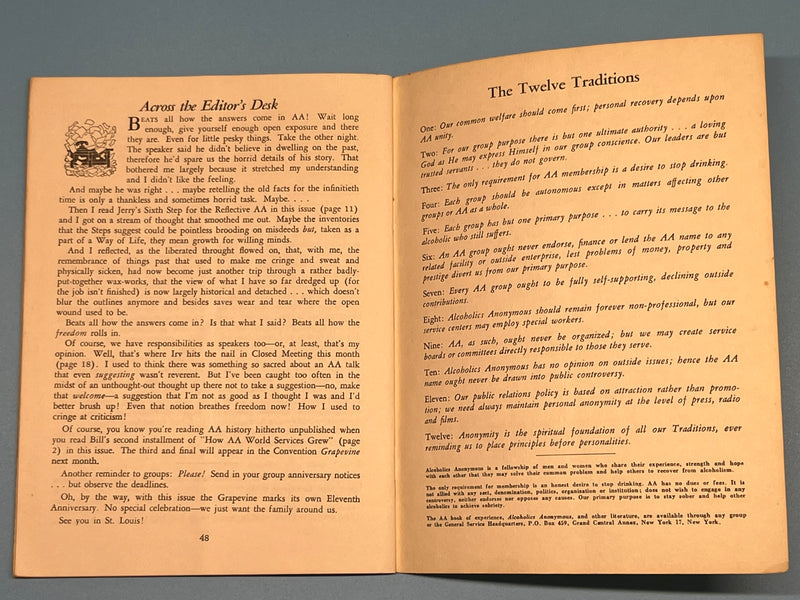AA Grapevine from June 1955 - International Convention Program Mark McConnell