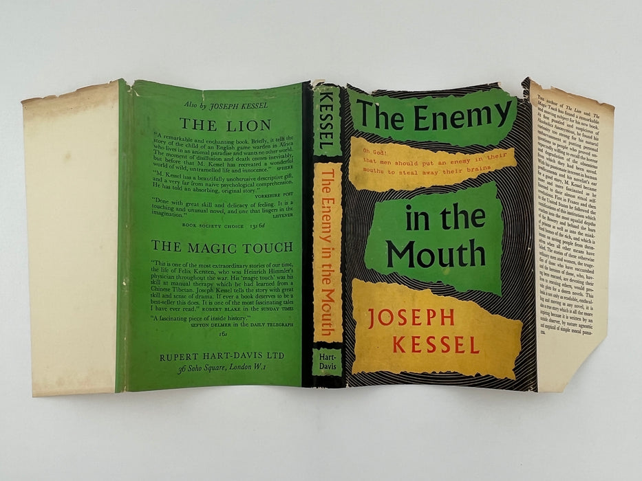 The Enemy in the Mouth by Joseph Kessel - 1961 David Shaw