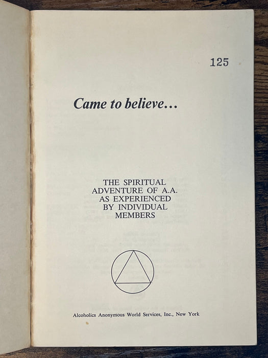 Came to Believe - First Printing - 1973 David Shaw