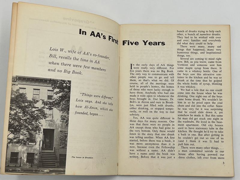 AA Grapevine from January 1967 - In AAs First Five Years by Lois Mark McConnell