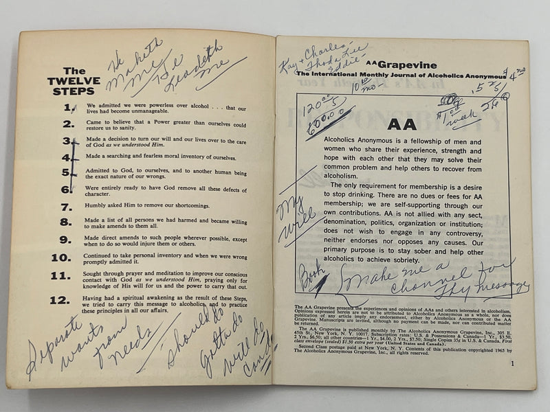 AA Grapevine from July 1965 - 30th Anniversary International Convention Mark McConnell
