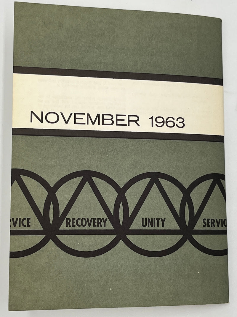 AA Grapevine from November 1963 - Gratitude Month Mark McConnell