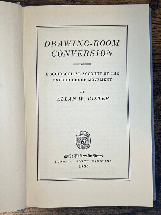 Drawing-Room Conversion by Allan W. Eister - 1950 David Shaw