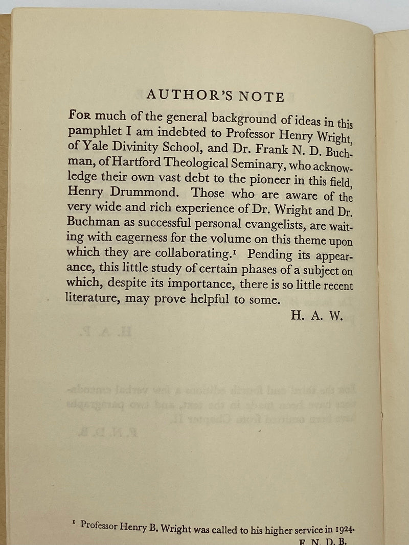 Soul Surgery - The Oxford Group by H.A. Walter, M.A. - Sixth Edition Recovery Collectibles
