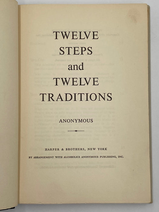 12 Steps and 12 Traditions First Edition 1st Printing Harper Brothers Recovery Collectibles