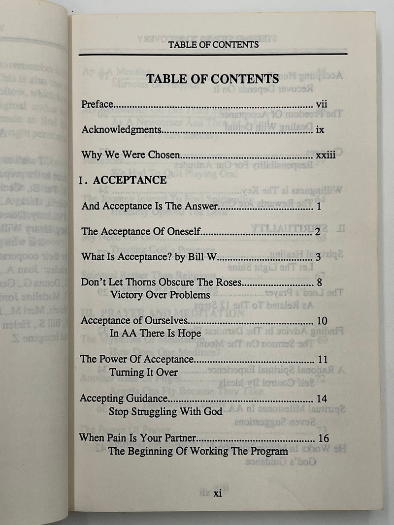 Stepping Stones to Recovery by Bill Pittman - 1988 Recovery Collectibles