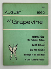 AA Grapevine - August 1962 - Temptation Recovery Collectibles