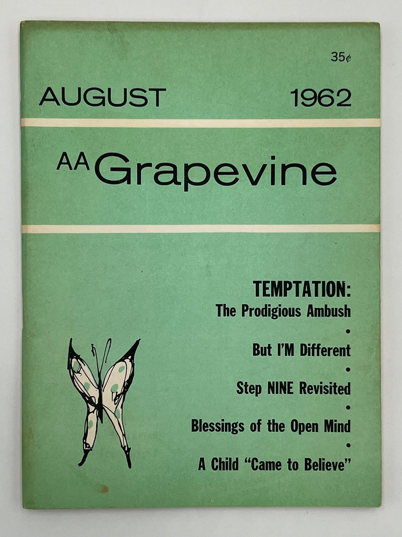 AA Grapevine - August 1962 - Temptation Recovery Collectibles