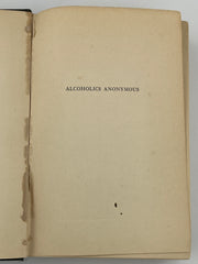 Alcoholics Anonymous First Edition 4th Printing from 1943 - Green - RDJ Recovery Collectibles