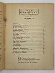 AA Grapevine August 1951 - Old-Timer Recovery Collectibles