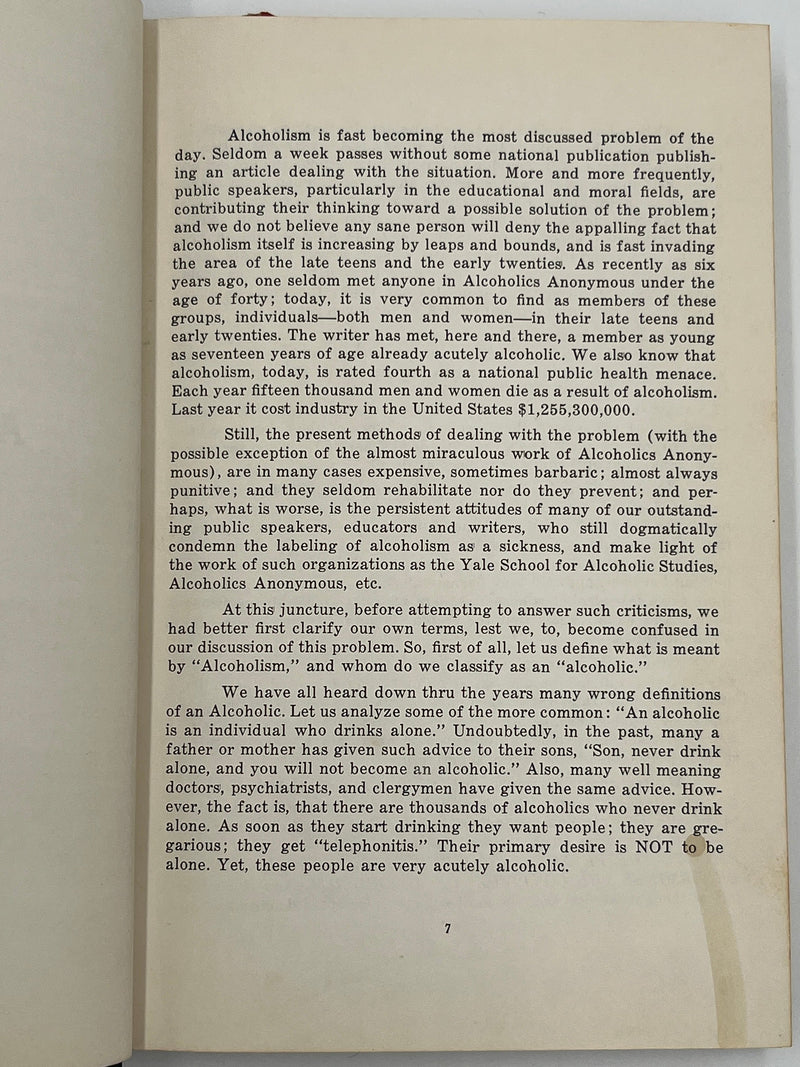 Signed by Father John Doe - Sobriety and Beyond - 1955 Ralph Pfau Recovery Collectibles