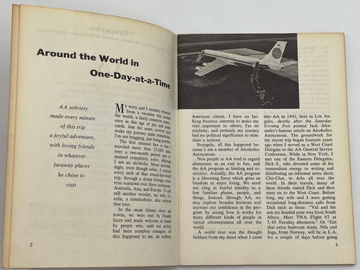 AA Grapevine from February 1970 - Around the World in One-Day-at-a-Time Mark McConnell