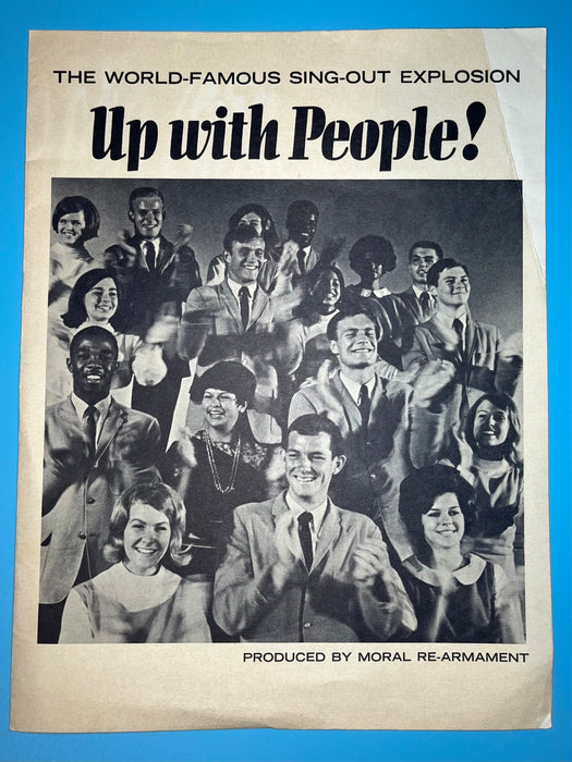 Up With People! Produced by Moral Re-Armament - Program Recovery Collectibles