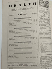 Health Magazine - Alcoholism Can Be Cured - June 1947 Recovery Collectibles