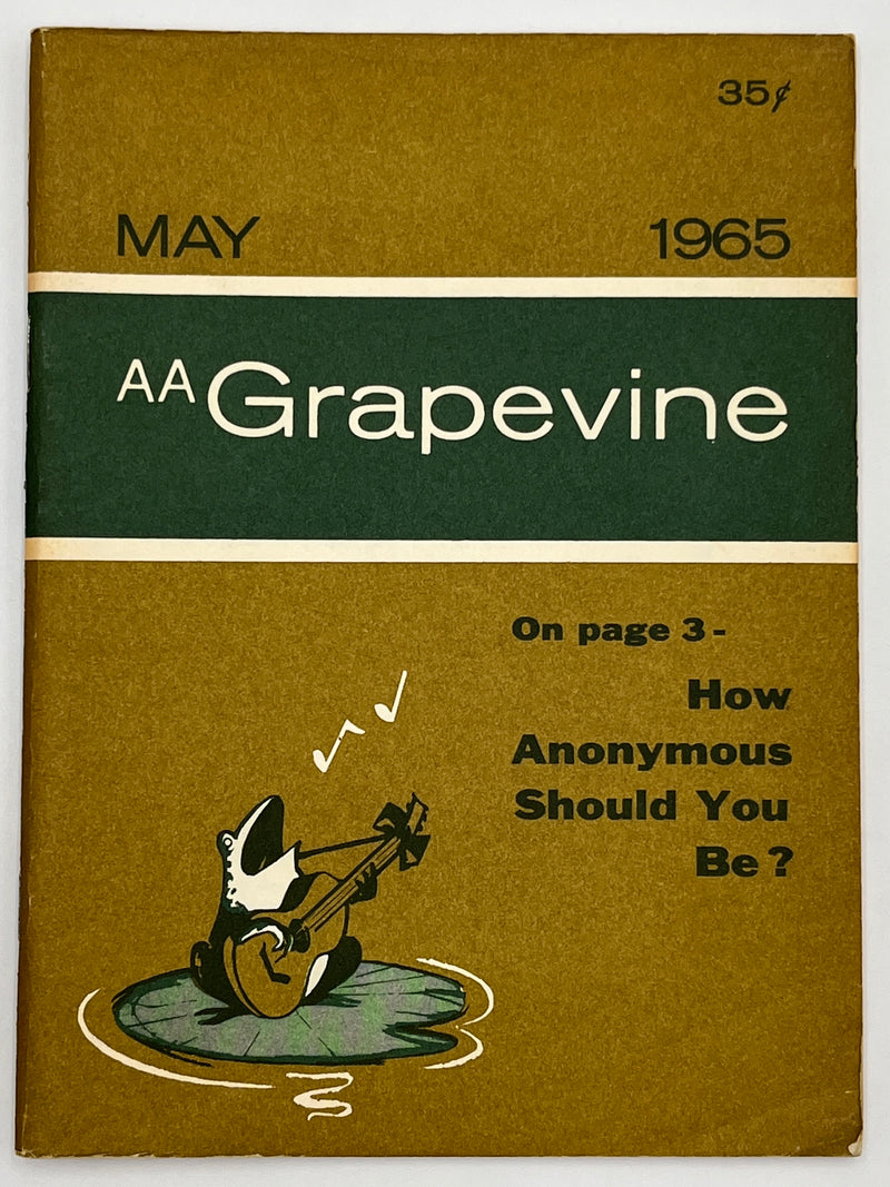 AA Grapevine from May 1965 - How Anonymous Should You Be? Mark McConnell