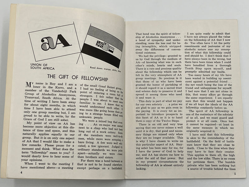 AA Grapevine from October 1958 - International Issue Mark McConnell