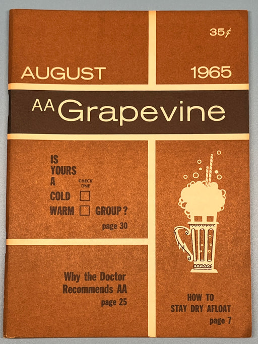 AA Grapevine - August 1965 - The Saga of William Recovery Collectibles