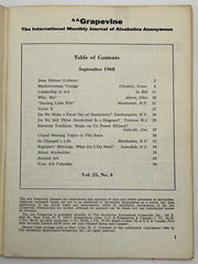 AA Grapevine from September 1968 - Leadership in AA by Bill Mark McConnell