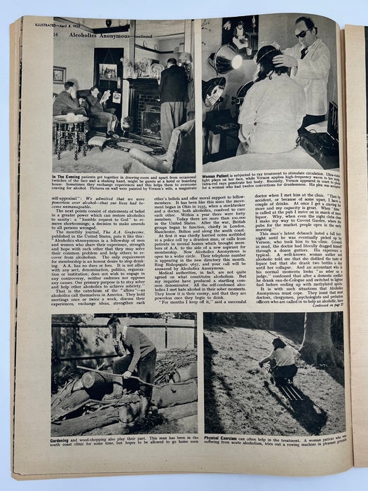 Illustrated Magazine - April 1950 - Alcoholics Anonymous Recovery Collectibles