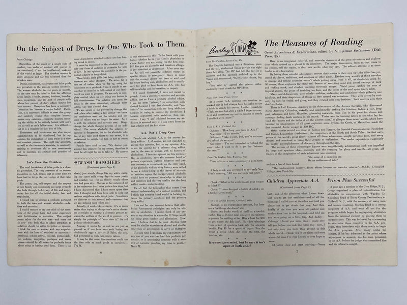 The A.A. GRAPEVINE March 1947 Recovery Collectibles