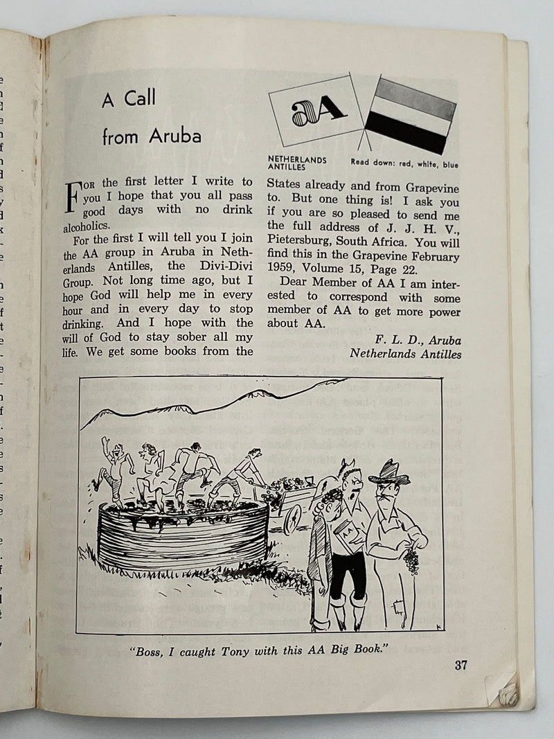 AA Grapevine from October 1959 - International Issue Mark McConnell