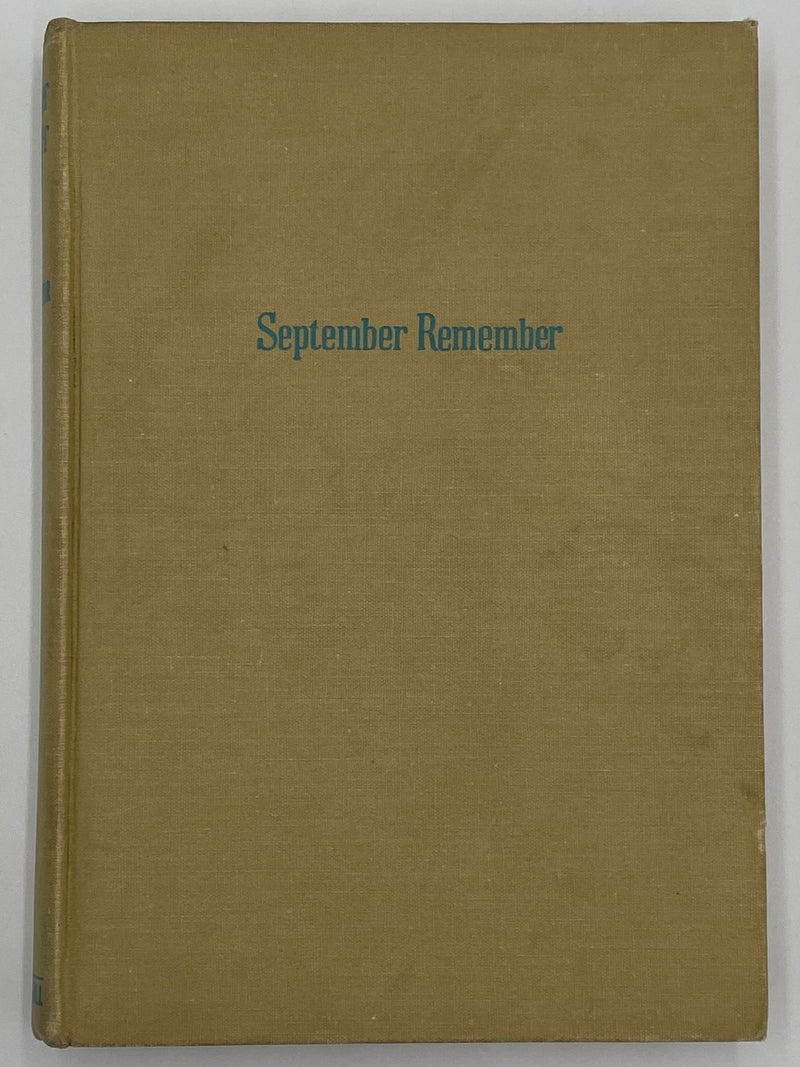 September Remember by Eliot Taintor - 1945 - Original Dust Jacket Recovery Collectibles