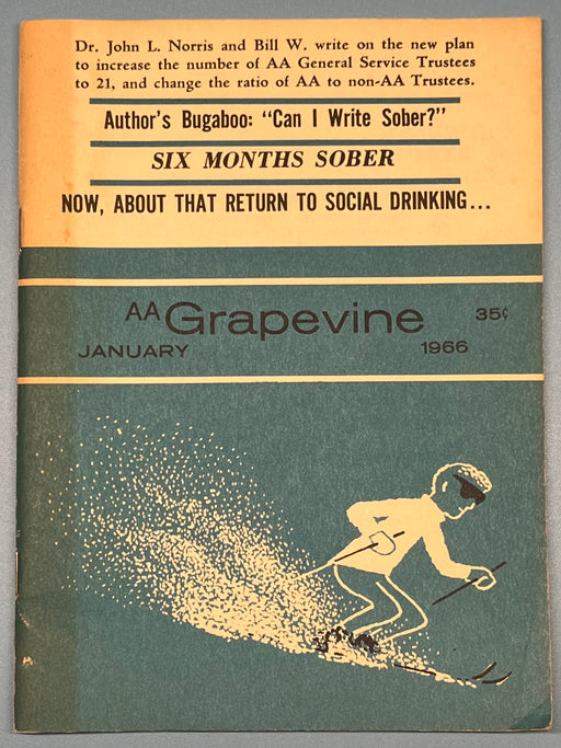 AA Grapevine - January 1966 - Trustees Program Recovery Collectibles
