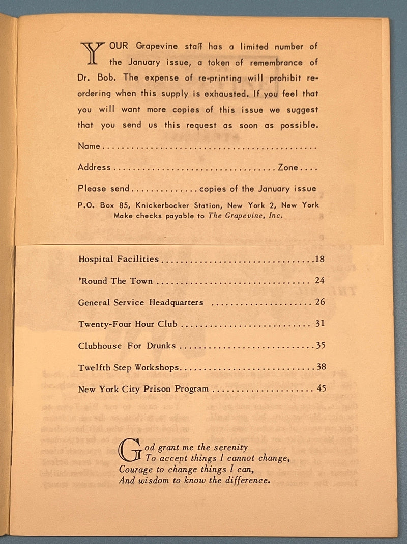 AA Grapevine - February 1951 - New York Mark McConnell
