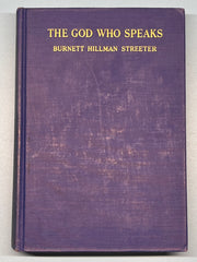 The God Who Speaks by Burnett Hillman Streeter - 1937 Recovery Collectibles
