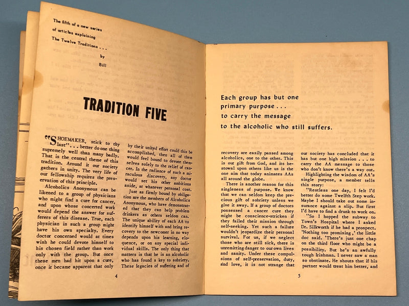 AA Grapevine from September 1952 - Tradition Five Mark McConnell