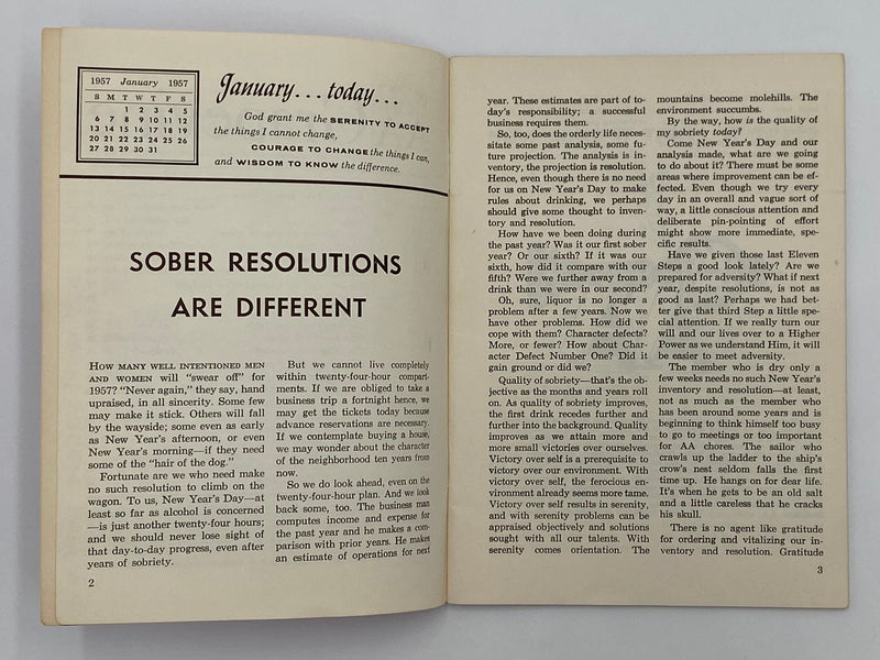 AA Grapevine January 1957 - Sober Resolutions Alabama