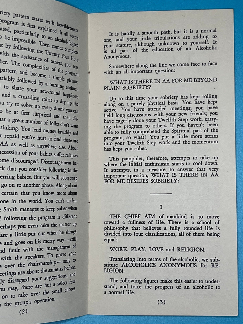 Second Reader for Alcoholics Anonymous - Akron Pamphlet Recovery Collectibles